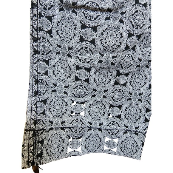 Bandolino Blu Cropped Pants Size 10 Boho Hippie Spandex Blend - Picture 4 of 8